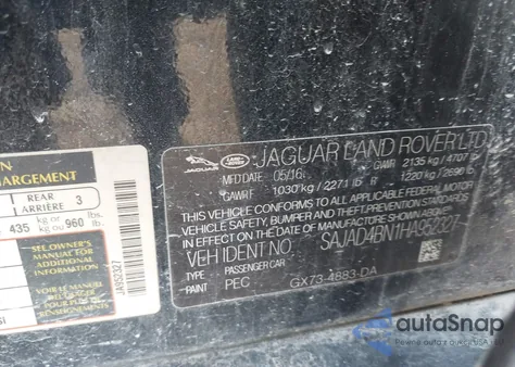 2017 Jaguar Xe 20D Premium из США, поврежденный, VIN SAJAD4BN1HA952327